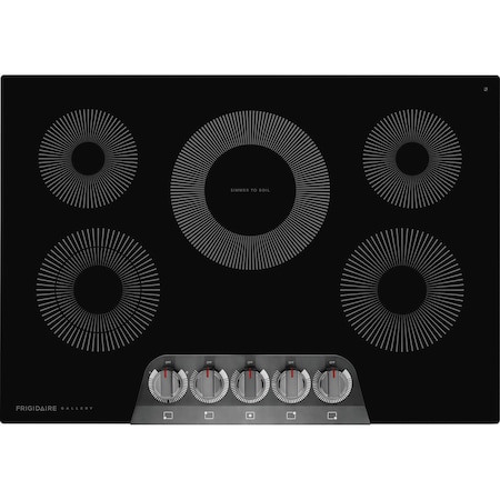 Frigidaire 30-in. 5-Burner Electric Radiant Cooktop with EvenTemp and LED Knobs GCCE3070AD